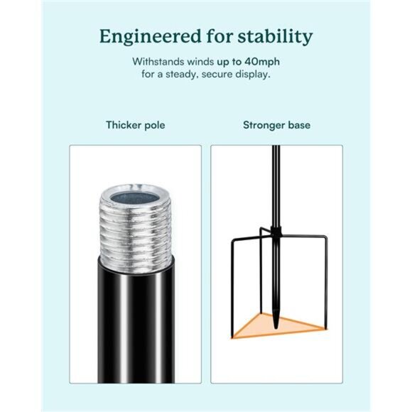 91 inch Wind Spinners Outdoor - Extra Large Outdoor Metal Wind Sculptures - Picture 6 of 14